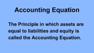 Understand Accounting Equation