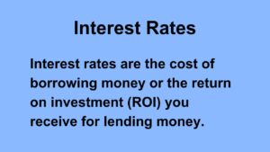 What are Interest Rates.