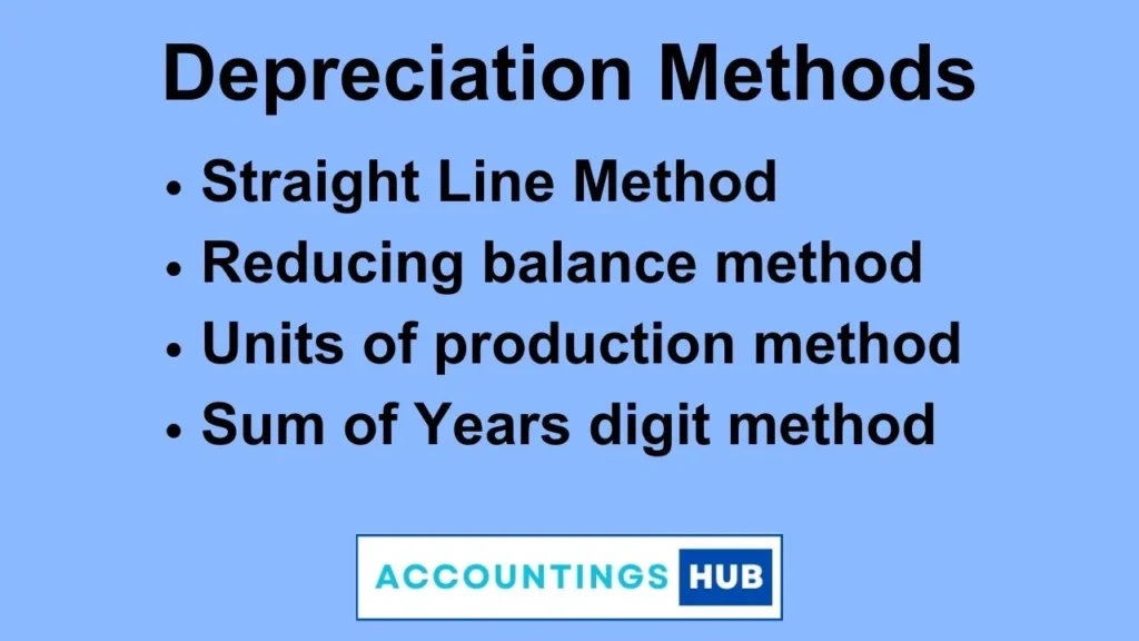 depreciation methods