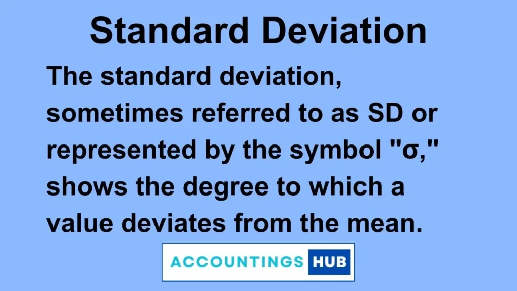 standard deviation