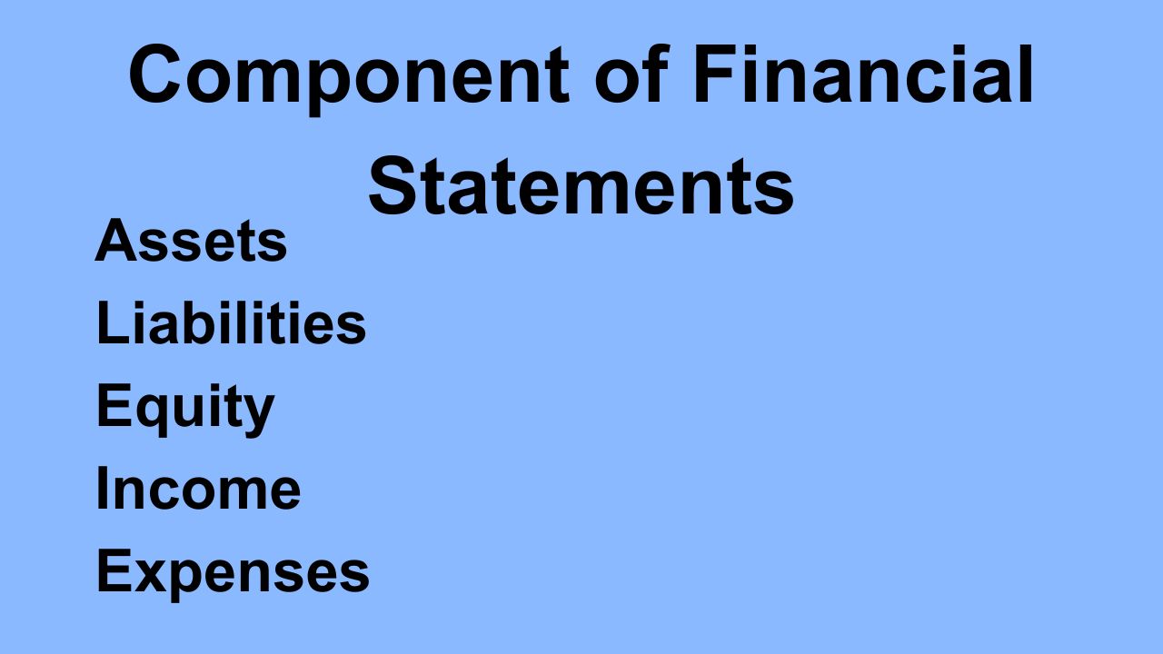 Elements of Financial Statements Accountings Hub